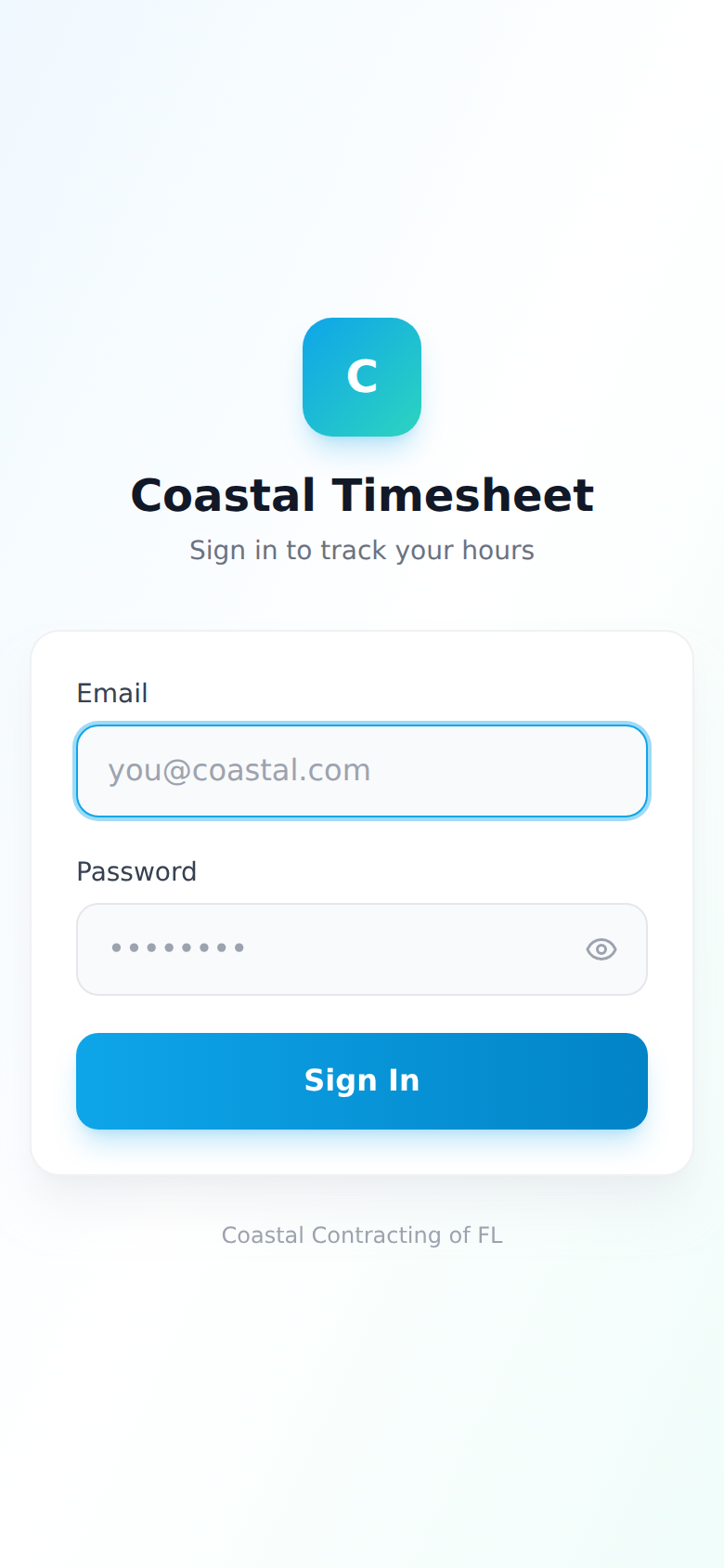 Coastal Timesheet