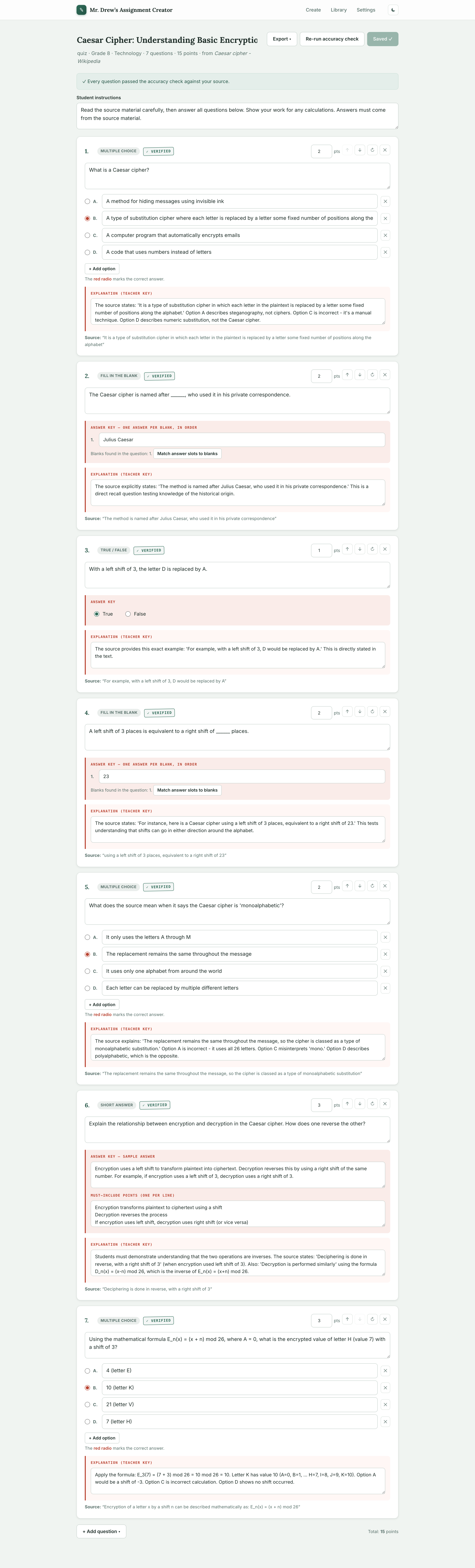 Question editor